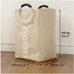 SUNMOOL Wasmand - Waszak - Laundry bag - Laundry basket - Opvouwbaar - 44Liter - Grijs — thumbnail 5