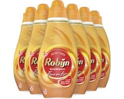 Robijn - Vloeibaar Wasmiddel -Fleur & Fijn - 6 flessen - 108 Wasbeurten - Voordeelverpakking