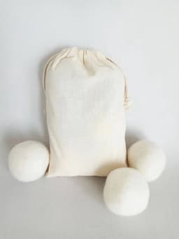 Drogerballen 6 Stuks - Wasbollen - Wasverzachter - Zero waste Dryerballs - Duurzaam - Herbruikbare Droogballen - Wit & Grijs - Energie besparen — thumbnail 1