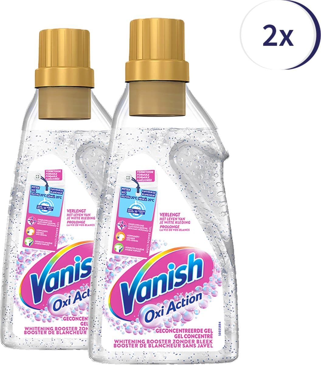 Vanish Oxi Action Whitening Booster Liquid - 750ml x2 — afbeelding 1