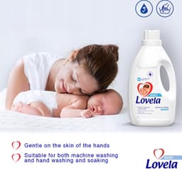 Lovela - Wasmiddel - Hypoallergene melk - Voor het wassen van baby & witte kleding - 4,5l — thumbnail 4