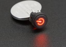 Mini Illuminated Momentary Pushbutton - Red Power Symbol Adafruit 3104 — thumbnail 4