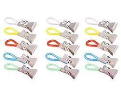 15 stuks multifunctionele handdoekclips en klemmen voor badkamer en keuken - variabele kleuren