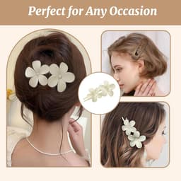 8x Grote Platte Haarspelden voor Dames – Antislip Eendensnavel Clips — thumbnail 5