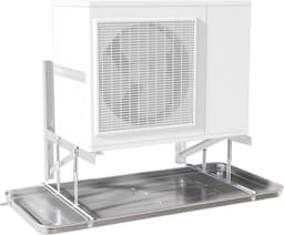 Lekbak RVS Condenswater Opvangbak voor Airco en Warmtepomp met Afvoerset — thumbnail 1