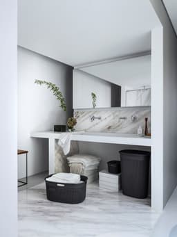Curver Filo Wasmand - 45L - Set van 2 stuks - Antraciet — thumbnail 3