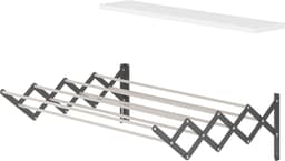 Uittrekbaar Wasrek - 70 cm - Antraciet - Ruimtebesparend — thumbnail 3