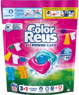 Color Reus - 3+1 Power Caps - Gekleurde Was - 65 Wasbeurten - Voordeelverpakking - 2 stuks - Wascapsules - Kleurwas — thumbnail 3