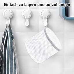 Drie waszakken van mesh voor de wasmachine kunnen worden gebruikt om bh's, ondergoed, sokken en delicate kledingstukken te wassen. — thumbnail 3