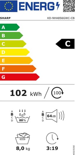 Sharp KDNHA8S6GWCCB.. warmtepompdroger — thumbnail 2