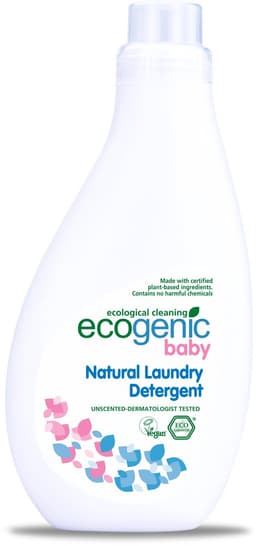 Ecogenic Baby Wasmiddel - 1000 ml - Ongeparfumeerd en Dermatologisch Getest - Voor Babykleding en Gevoelige Huid — thumbnail 1