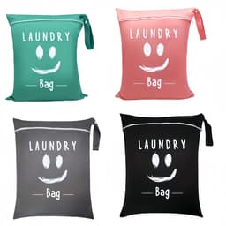 Set van 4 - Grote reiswaszakken - Waterdicht met handvatten - Wasbaar - Geschikt voor op reis - Geschikt voor nat en droog gebruik - Voor zwemkleding, sportkleding, wasgoed, zwembad, studentenkamers, enz. — thumbnail 1