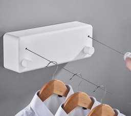 Inklapbare Kledinglijn 4.2m - Wandgemonteerd, Duurzaam Rvs Voor Badkamers en Balkons - Moderne Ontwerp, Eenvoudige Installatie — thumbnail 3