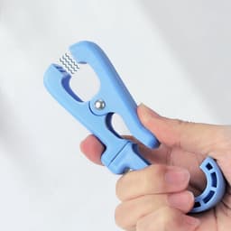 8 Stuks - Plastic Quiltclips - Knijpers - Grote Wasknijper - Strandhanddoekclips - Strandlaken Knijpers - Badlaken Clips - Handdoek Klemmen - Handdoekklem - Grote Winddichte Clip - Blauw — thumbnail 2