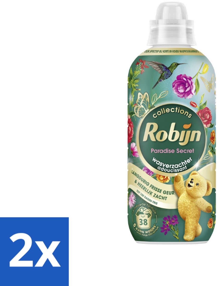 Robijn – Wasverzachter – Intense Paradise Secret – 765 ml - Voordeelverpakking - 2 stuks — afbeelding 1