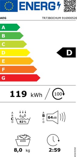AEG TR73BOCHUM warmtepompdroger — thumbnail 2