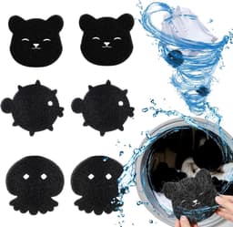 Pluisballen Set van 6, Herbruikbare Wasballen voor Wasmachine - Dierenhaarverwijderaar, Pluisjes Verwijderen - Huisdierhaarverwijderaar , Wasgoed Verzachten — thumbnail 1