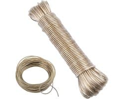 Cosensi - Sterke waslijn, 20 meter, PVC-coating, draagvermogen 120 kg