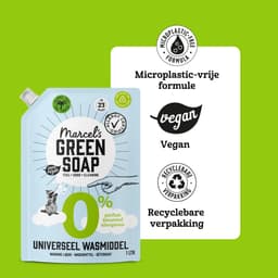 Marcel's Green Soap Wasmiddel Navulling - 0% - 4 x 1L - 92 wasbeurten — thumbnail 5