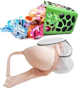 3 stuks BH Waszakken - Rond (ø15×17 cm) - ondergoed waszak met ritsen- mesh waszakken - Beschermt Beugels & Cups - Wasnet voor BH’s & Delicate Lingerie - grijs — thumbnail 4
