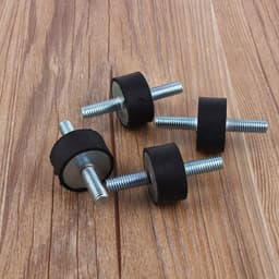 Anti-vibratie rubberen schokdempers - Set van 4 stuks voor luchtcompressor pomp - 30 x 15 mm - M8 x 23 - Isolator monteert met rubberen schroeven — thumbnail 4