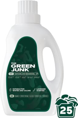The Green Junk - 100% Natuurlijk Wasmiddel 750ML - Zonder Parfum - Hypoallergeen - Vloeibaar Baby Wasmiddel - 25 Wasbeurten — thumbnail 1
