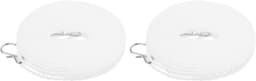 Allecta - Draagbare waslijn voor binnenkleding drogen - 2 stuks - 4 meter nylon touw - winddicht - reizen, kamperen, wasgoed - wit. — thumbnail 1