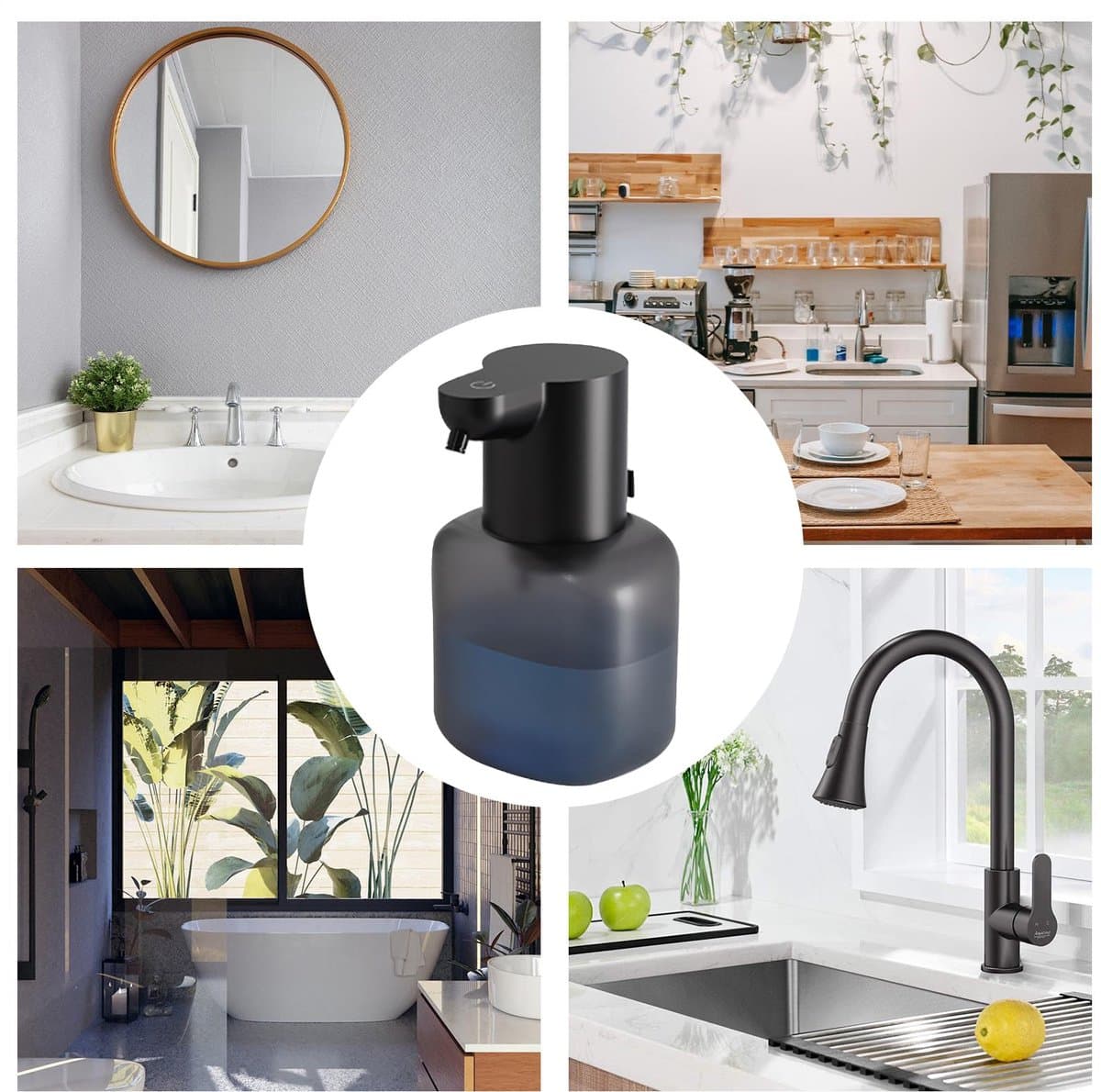 Inductieve zeep vloeistof schuim handwasmiddel sensor wasmiddel lichaam douche gel vloeistof inductie verdeler — afbeelding 1