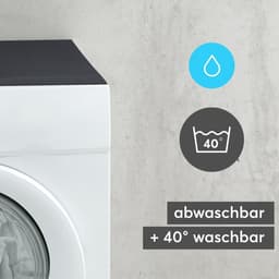 Cushion for Washing Machine or Dryer, Non-Slip, 60 x 60 cm, Can Be Cut to Size, Black, Universal Cover — thumbnail 3