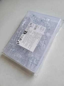Hangende clips 50 stuks - Transparante wasknijpers en mini-klemmen voor fotos en lichtsnoeren — thumbnail 5