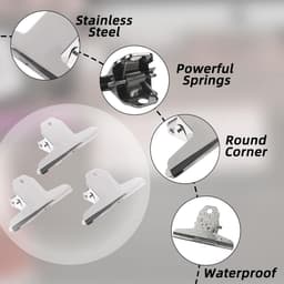 Grote Metalen Bindclips 75 mm - Sterke Klemmen voor Documenten en Foto's (10 stuks) — thumbnail 4
