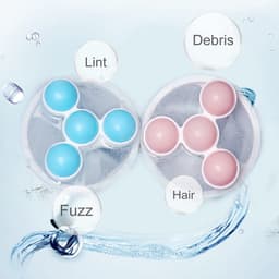 Pluizenfilterzakken voor wasmachines, dierenhaarvangers (4-pack) — thumbnail 4