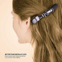 Professionele Haarclips Kappersclips, Verdelingsklemmen voor Dames - 12 Stuks Kunststof — thumbnail 2