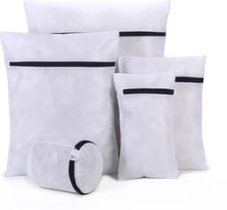 Waszakken | Set van 5 Waszakjes met Rits - Waszak - Wasnet - Kledingzakjes - BH Was Zakjes - Laundry Bag Set voor Ondergoed - Kleding - Delicaat Wasgoed - Wasmachine Zakjes - Wasgoed — thumbnail 1