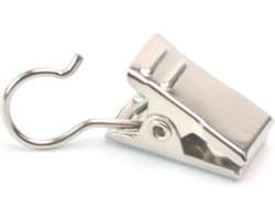 Gordijn Knijpers - Handdoeken Knijpers - Theedoeken Knijpers - RVS - Zilver - 10 Stuks — afbeelding 1