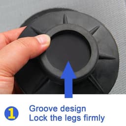 LOUZIR 4 stuks Extra Dik wasmachine / wasdroger pads - Antislip - Wasmachine voetjes / voetstuk - Antitril trillingsdempers Voetjes / trillingsmat / trilmat / dempingsmat . — thumbnail 2