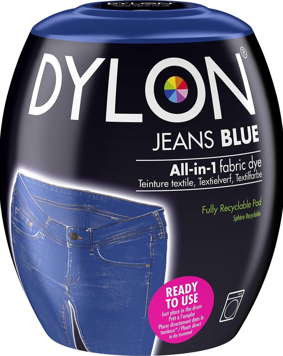 DYLON Wasmachine Textielverf Pods - Blue Jeans - 350g — afbeelding 1