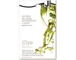 Jacquard textielverf iDye Natural 14 gr olijfgroen voor natuurlijke stoffen.