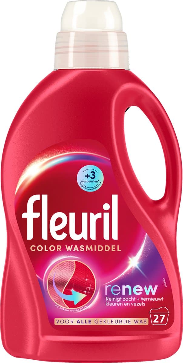 Fleuril Renew Color - Vloeibaar Wasmiddel - Voordeelverpakking - 4x27 Wasbeurten — afbeelding 1