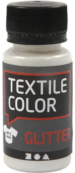 CC Creotime Textile Color Glitter Transparant 50ml — thumbnail 2