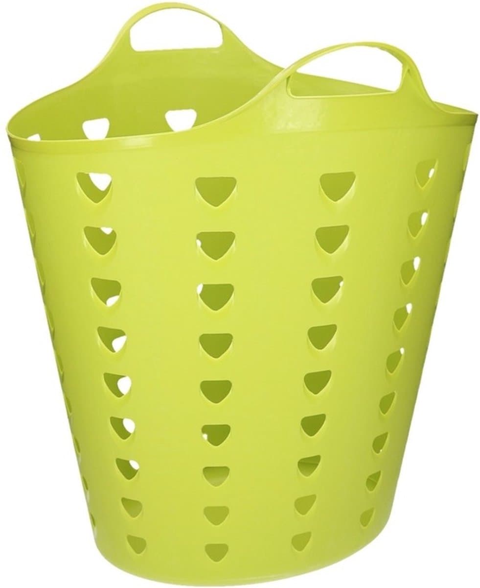Flexibele wasmand - kunststof - 60L - groen - D38 x H47 - kuip — afbeelding 1