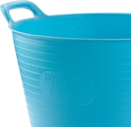 Plasticforte Flexibele emmer/kuip - blauw - 42 liter - ECO kunststof - rond - 38 x 45 cm — thumbnail 4