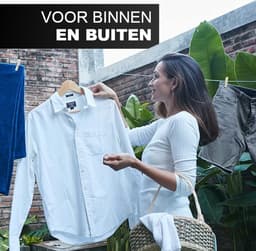 Vannons - Waslijn - Waslijn Uittrekbaar - Roldrooglijn - Drooglijn - Waslijndraad Staal - Tot 4.3 meter - Zwart — thumbnail 4