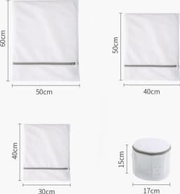 Waszak 4 Delig - 1x groot (50x60 cm) - 1x middel ( 40x50cm) - 1x normaal (30x40cm) - 1x BH (17x15cm) — thumbnail 5