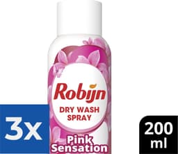 Robijn Pink Sensation Dry Wash Spray 200 ml - Voordeelverpakking 3 stuks — thumbnail 1