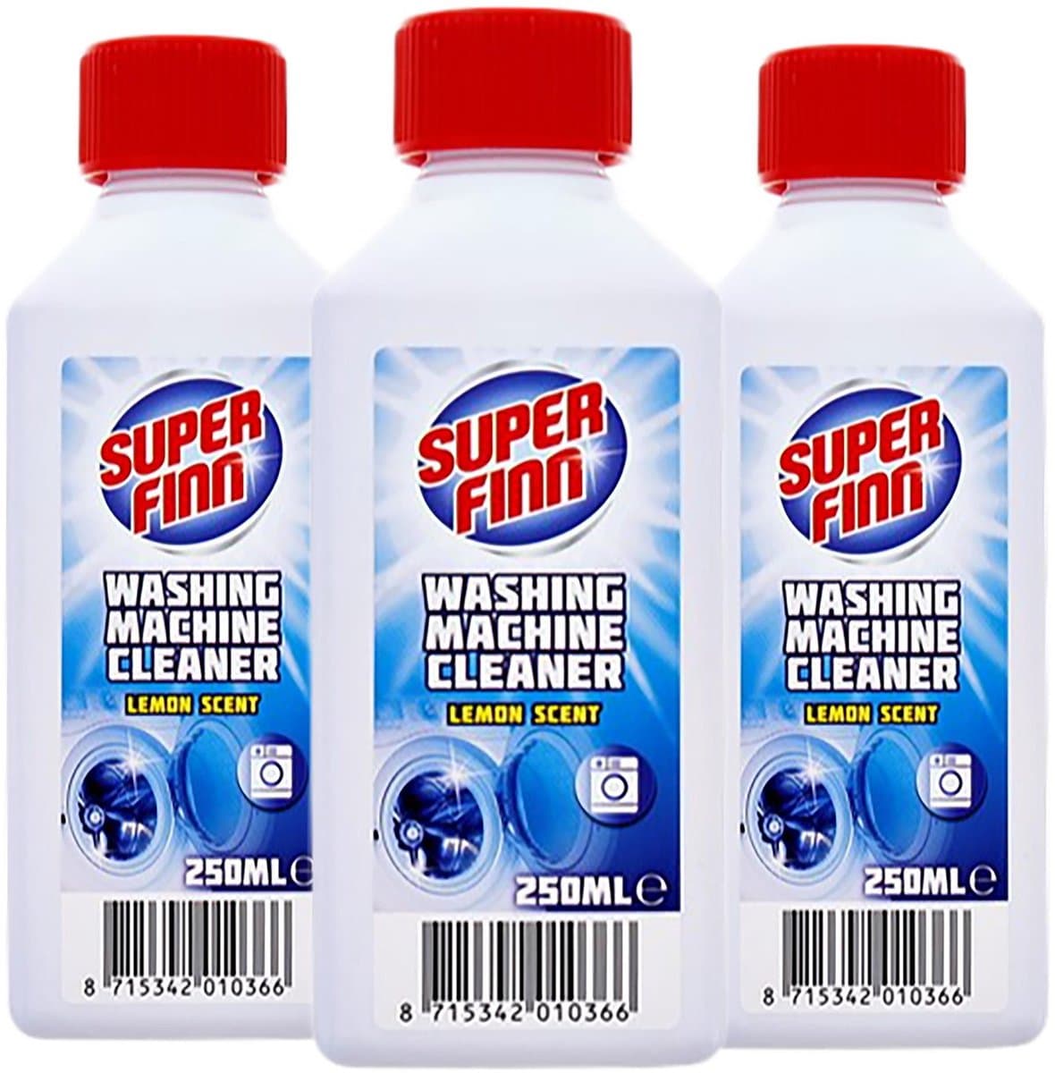 3x Wasmachinereiniger-ontkalker Superfinn citroengeur - 3x 250ml — afbeelding 1