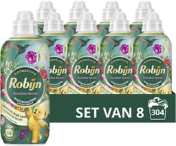 Robijn - Wasverzachter - Paradise Secret - 8 flessen - 304 wasbeurten - Voordeelverpakking — thumbnail 1