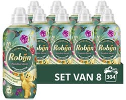 Robijn - Wasverzachter - Paradise Secret - 8 flessen - 304 wasbeurten - Voordeelverpakking — afbeelding 1