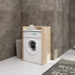 Wasmachine Kast / Wasmachine Ombouw / Wasmachine Meubel FIN / Sonoma Eik - Wit / AKORD Furniture Factory / 64 x 98 x 50 cm — thumbnail 5