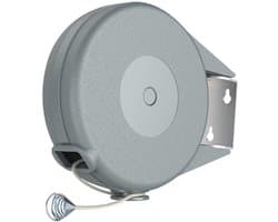 Uitschuifbare Drooglijn - Uitschuifbare waslijn - Uittrekbare Wasdraad - Duurzaam en stevig – Eenvoudig te installeren – binnen en buiten - 15 m - 15.5*17.5*5cm - grijs - abs,PVC+hogesterktevezel